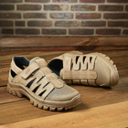 Тактичні сандалі літні кросівки PAV 191 Silver койот шкіряні сітка 42 - зображення 10