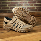 Тактичні сандалі літні кросівки PAV 191 Silver койот шкіряні сітка 41 - зображення 8