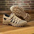 Тактичні сандалі літні кросівки PAV 191 Silver койот шкіряні сітка 45 - зображення 8