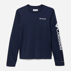 Підліткова футболка з довгими рукавами для хлопчика Columbia Fork Stream Long Sleeve Shirt 1989681464 141-149 см (M) Темно-синя (194894285350) - зображення 1