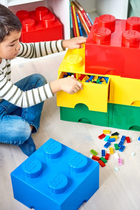 Pudełko LEGO Storage Brick 8 z szufladą i ośmioma wypustkami Niebieskie (40061731) - obraz 6