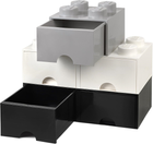 Pudełko LEGO Storage Brick 8 z szufladą i ośmioma wypustkami Czarny (40061733) - obraz 7