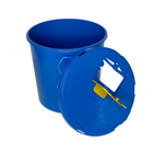 Контейнер для утилізації медичних відходів 10 л, вторинний пластик, синій - зображення 3