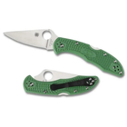 Нож Spyderco Delica 4 Flat Ground Зеленый (1013-87.01.34) - изображение 3