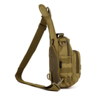 Сумка-рюкзак через плечо Protector Plus X202 с системой Molle 5л Wolf brown - изображение 3