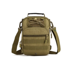 Сумка-рюкзак через плечо Protector Plus X202 с системой Molle 5л Wolf brown - изображение 5
