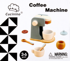 Ekspres do kawy drewniany Mega Creative Cucinino Coffee Mashine z akcesoriami (5908275188087) - obraz 1