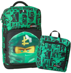 Zestaw szkolny Lego School Optimo Plus Ninjago Green Plecak + Torba sportowa (5711013098131) - obraz 2