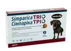 Таблетка проти зовнішніх та внутрішніх паразитів для собак Zoetis Simparica TRIO від 40 до 60 кг ЦІНА ЗА 1 ШТ 10024340