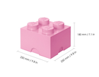 Pojemnik do przechowywania LEGO Storage Brick 4 Rosa (40031738) - obraz 4