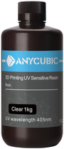 Базова смола Anycubic для 3D принтера Прозора 1 кг (SPTCL-102C) - зображення 1