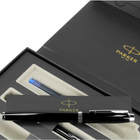 Zestaw Waterman Allure Deluxe Black Matt Długopis + Pióro wieczne Niebieskie (5000005076685) - obraz 8