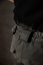 Штани чоловічі карго модель SLAVA чорні розмір 30/32 + подарунок шеврон "ПОЛІЦІЯ" розмыром 12*2,5 см - зображення 6