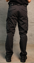 Штани чоловічі карго модель SLAVA чорні розмір 36/34 + подарунок шеврон "ПОЛІЦІЯ" розміром 12*2,5 см - зображення 2