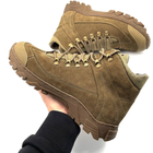 Тактические мужские ботинки с гербом Kindzer натуральная кожа 47 койот - изображение 5