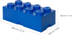 Контейнер у формі блоку LEGO Storage Brick 8 Синій (40041731) - зображення 4
