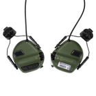 Активні захисні навушники Earmor M31H MARK3 ARC (FG) Olive з кріпленням на шолом - зображення 4