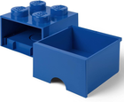 Контейнер для зберігання LEGO Storage Brick Drawer 4 з висувним ящиком Синій (40051731) - зображення 3