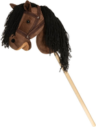 Maskotka Tootiny Hobby Horse koń na kiju brązowy z lejcami 80 cm (7331626030021) - obraz 1