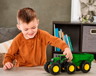 Іграшковий трактор Tomy John Deere Monster Treads з причепом і великими колесами (0036881473534) - зображення 9