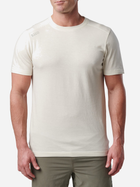 Тактична футболка чоловіча 5.11 Tactical PT-R Charge Short Sleeve Top 82128-654 S [654] Sand Dune Heather (888579520194) - зображення 1