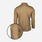 Тактическая рубашка мужская MIL-TEC Tactical Long Sleeve Polo Shirt Quick Dry 10962019 M [1190] DARK COYOTE (4046872392573) - изображение 2