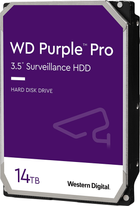 Dysk twardy Western Digital Purple Pro 14TB 7200rpm 512MB WD142PURP 3.5 SATA III - obraz 1