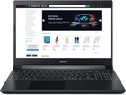 Ноутбук Acer Aspire 7 / AMD Ryzen 5 5500U / RAM 16 ГБ / SSD 512 ГБ / nVidia GeForce GTX 1650 / Windows 11 Б/У