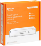 Комутатор HP Enterprise Aruba Instant ON 1430 8G PoE+ Switch (R8R46A) - зображення 4