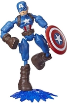 Figurka Hasbro Avengers Bend and Flex Captain America 15 cm (5010993791972) - obraz 3