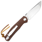 Нож Складной Тотем G23 D2 Tanto Brown - изображение 5