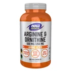 Диетическая добавка Now Foods Arginine 500 мг & Ornithine 250 мг