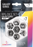 Набір кубиків Gamegenic Galaxy Серія Місяць 7 шт (4251715405079) - зображення 1