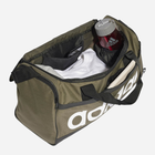 Спортивна сумка тканинна Adidas Linear Duffel S HR5354 Оливкова/Чорна (4066751024951) - зображення 4