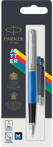 Ручка пір'яна Parker Jotter 17 Plastic Blue CT FP M блістер (2096858) - зображення 1