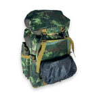 Тактично-туристичний рюкзак, 60 л, з розширенням, один відділ, розмір: 70(80)*35*20 см, темно-зелений піксель - изображение 5