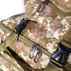 Тактичний рюкзак 50 л, одне відділення на блискавці, додаткові кишені, розмір: 70*35*20 см, коричневий піксель - изображение 3