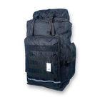 Тактичний рюкзак 50 л, одно відділення на блискавці, додаткові кишені, розмір: 70*35*20 см, чорний - зображення 1