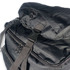 Тактичний рюкзак 50 л, одно відділення на блискавці, додаткові кишені, розмір: 70*35*20 см, чорний - зображення 3