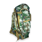Тактично-туристичний рюкзак, 56 л, з розширенням, один відділ, розмір: 70(80)*35*20 см, зелений піксель - зображення 5