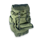 Рюкзак тактичний 50 л, одно відділення на стяжці, додаткові кишені, розмір: 70*35*20 см, хакі - зображення 4