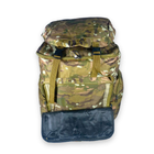 Тактичний рюкзак 50 л, одно відділення на блискавці, додаткові кишені, розмір: 70*35*20 см, камуфляж - зображення 4