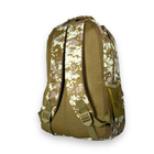 Тактичний рюкзак 20 л, два відділення, два фронтальні кармани, розмір: 45*30*15 см, коричневий піксель - зображення 6