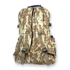 Тактичний рюкзак, 40 л, два відділи, дві фронтальні кишені, розмір: 50*40*20 см, коричневий піксель - изображение 6