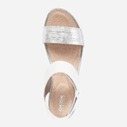 Жіночі сандалі Geox D02R6F085CF-C0007 39 25.4 см Білий/Сріблястий (8050036141019) - зображення 4