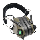 Тактичні навушники EARMOR M32 з універсальним кріпленням Олива - изображение 2