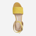 Sandały damskie na koturnie Geox D25SMA00021-C2006 40 26 cm Ciemnożółte (8050036580184) - obraz 4