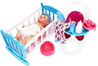 Пупс LUNABEBE Drink Wet Baby з аксесуарами та ліжечком 35 см (5908275189923) - зображення 13