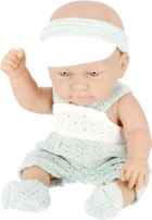 Lalka bobas Pure Baby w niebieskim kombinezonie z czapką 25 cm (5904335849097) - obraz 4