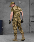 Тактичний костюм 3в1 штани+футболка+кепка S піксель (87213) - зображення 3